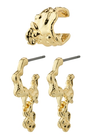 Criollas y earcuff Rhythm - Chapado en oro amarillo
