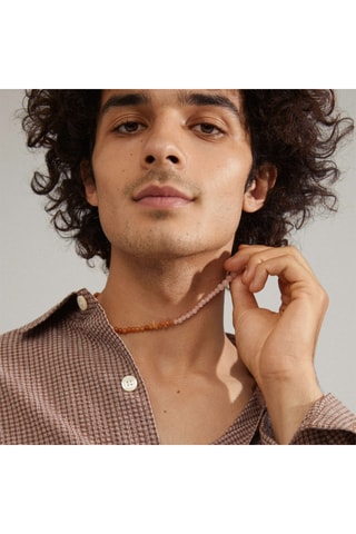 Collar Soulmates - Chapado en oro amarillo, cuarzo y aventurinas