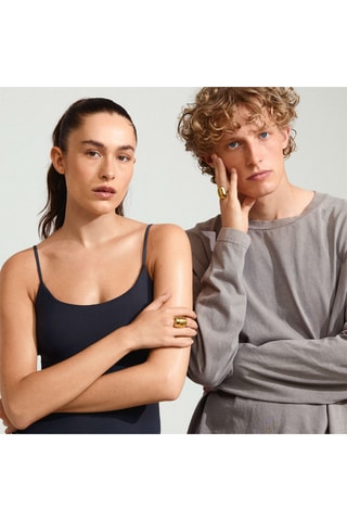 Anillo Kieran - Chapado en oro amarillo