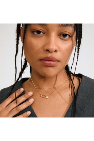 2 collares Instant - Chapado en oro amarillo