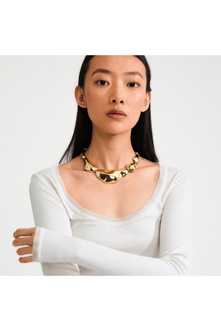 Collar Free - Chapado en oro amarillo