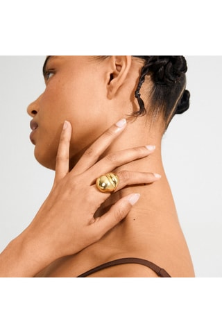 Anillo Maddix - Chapado en oro amarillo
