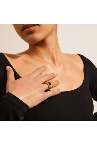 Anillo Friends - Chapado en oro amarillo