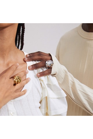 Anillo Stay - Chapado en oro amarillo