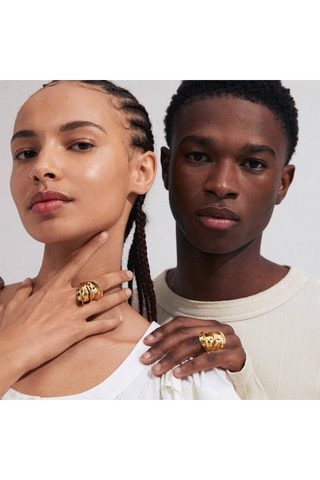 Anillo Stay - Chapado en oro amarillo