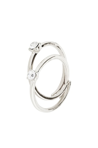 2 anillos Sky - Chapado en plata