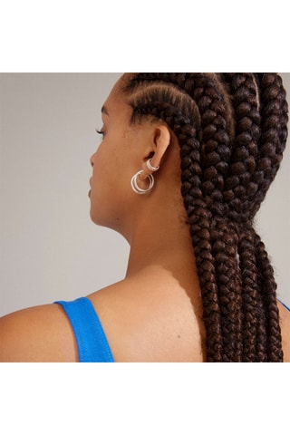 2 pendientes y earcuff Xena - Chapado en plata