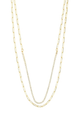 Collar de varias vueltas Rowan - Chapado en oro amarillo