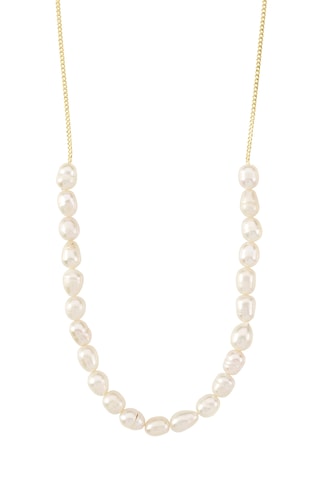 Collar Berthe - Chapado en oro amarillo y perlas cultivadas de agua dulce