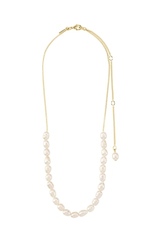 Collar Berthe - Chapado en oro amarillo y perlas cultivadas de agua dulce