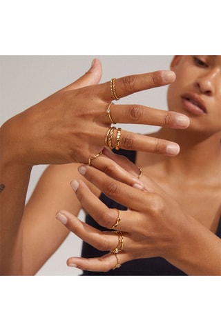 Anillo Lulu - Chapado en oro amarillo