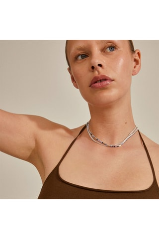2 collares Reign - Chapado en plata