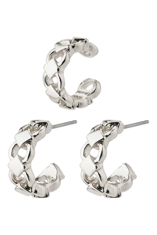 Earcuff y pendientes Desirée - Chapado en plata