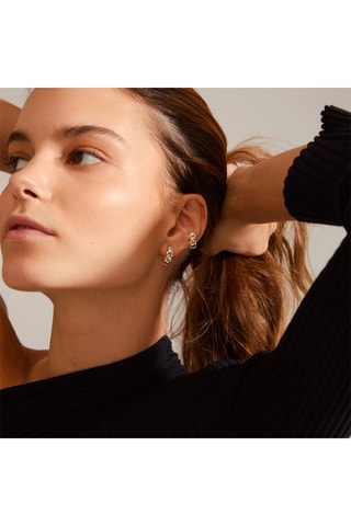 Earcuff y pendientes Desirée - Chapado en plata