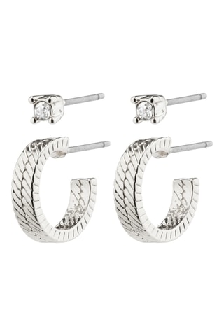 2 pendientes EA - Chapado en plata