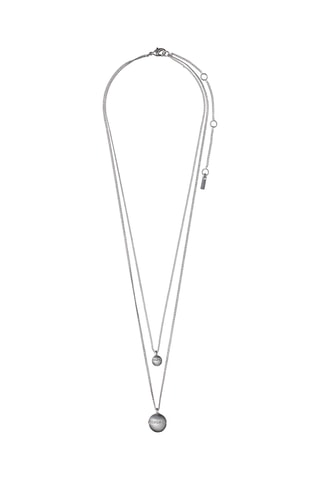 Collar de varias vueltas Katja - Chapado en plata