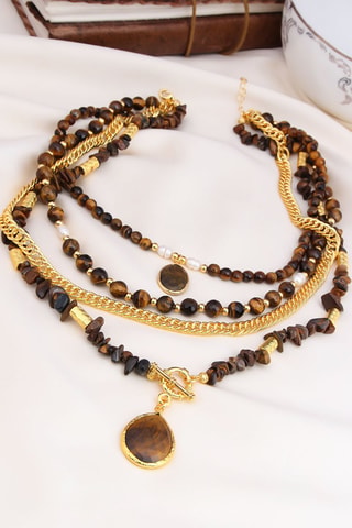 Collar de varias vueltas - Ojos de tigre