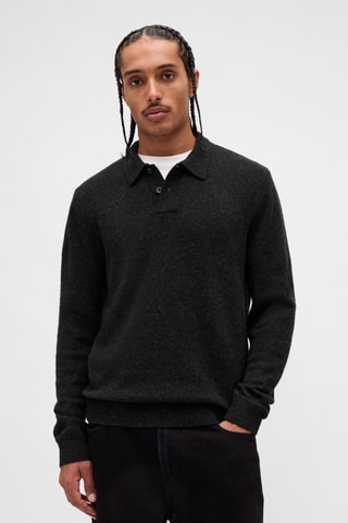 Maglia in lana merino - Antracite melange