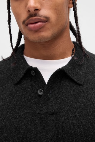 Maglia in lana merino - Antracite melange
