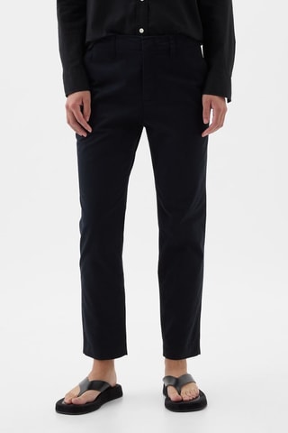 Pantaloni 7/8 in cotone bio - Nero