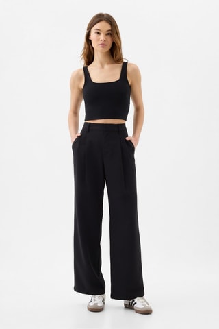 Pantaloni a vita alta - Nero
