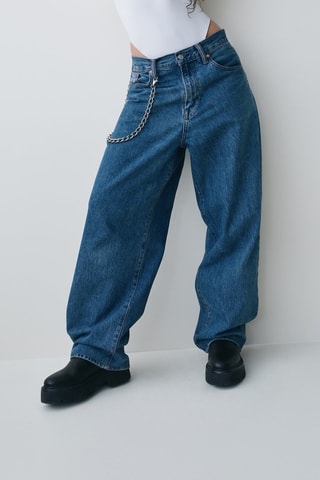 Jeans baggy - Blu scuro