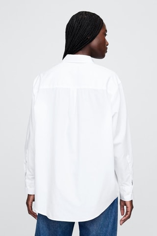 Camicia oversize in cotone bio - Bianco
