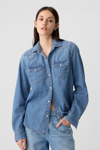 Camicia in jeans - Blu