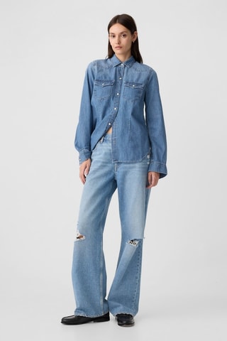 Camicia in jeans - Blu