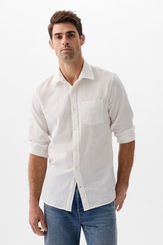 Camicia in lino - Bianco