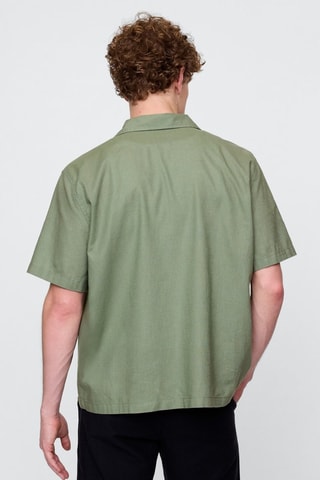 Camicia in lino - Verde