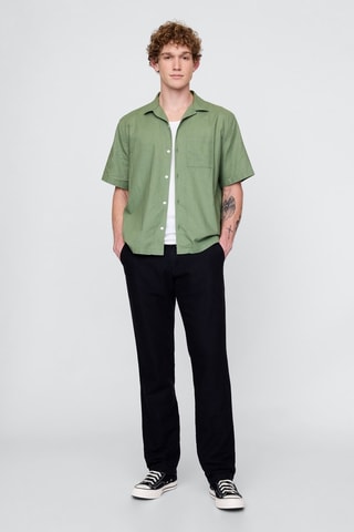 Camicia in lino - Verde