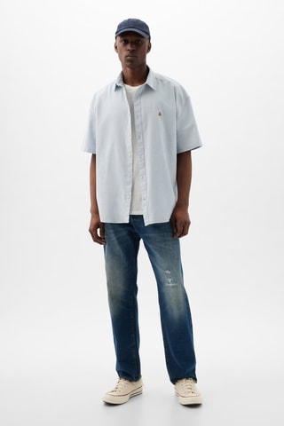 Chemise slim - Ciel