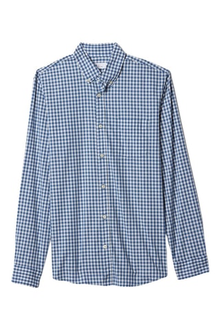 Camicia slim - Celeste e bianco