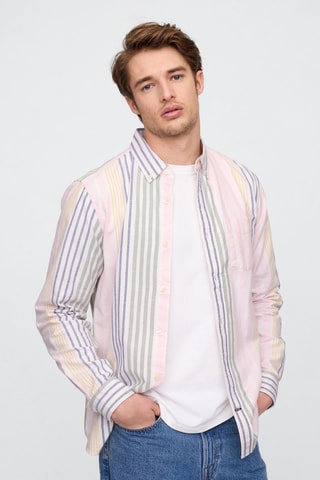 Camicia - Rosa e blu scuro