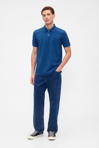 Polo relaxed - Indaco