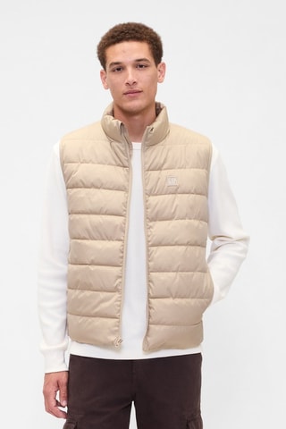 Piumino senza maniche - Beige