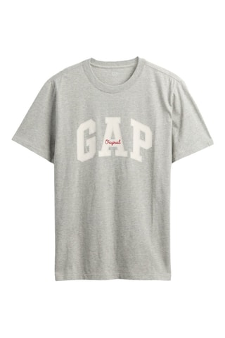 T-shirt straight - Grigio chiaro melange