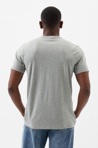 T-shirt straight - Grigio melange