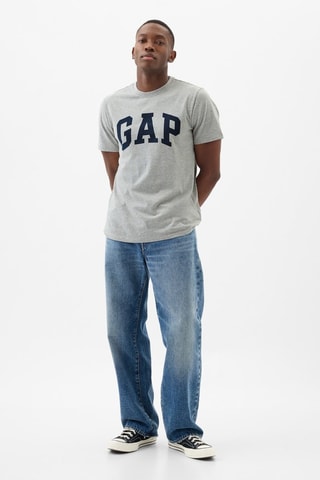T-shirt straight - Grigio melange