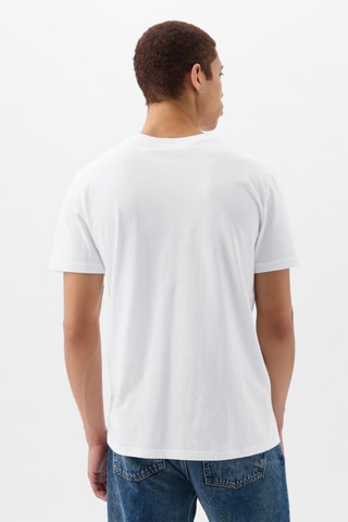 T-shirt straight in cotone bio - Bianco