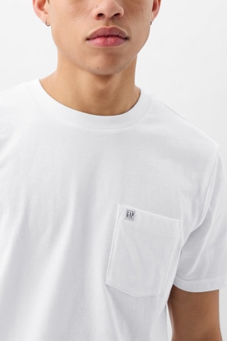 T-shirt straight in cotone bio - Bianco