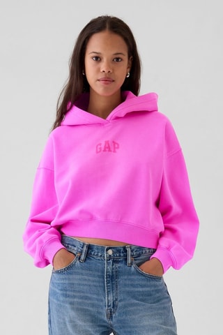 Felpa con cappuccio - Rosa
