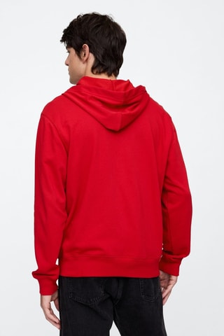 Felpa con cappuccio - Rosso