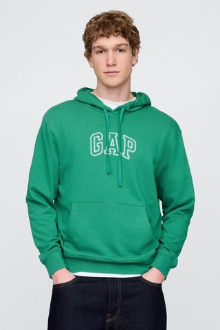 Felpa con cappuccio - Verde chiaro