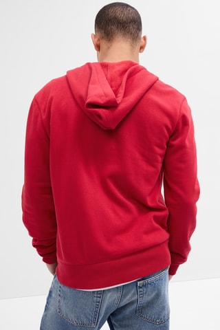 Felpa con cappuccio - Rosso
