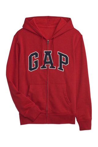Felpa con cappuccio - Rosso