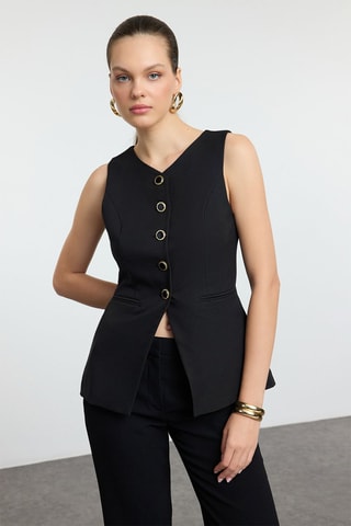 Chaleco de traje - Negro