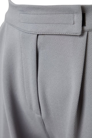 Pantalón wide leg de tiro alto - Gris claro