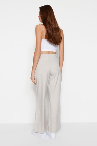 Pantalón wide leg - Beige